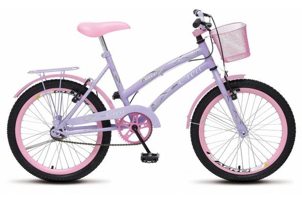Bicicleta Infantil Ciça Aro 20 Violeta Colli Menor preço em Bicicleta Infantil Ciça Aro 20 Violeta Colli
