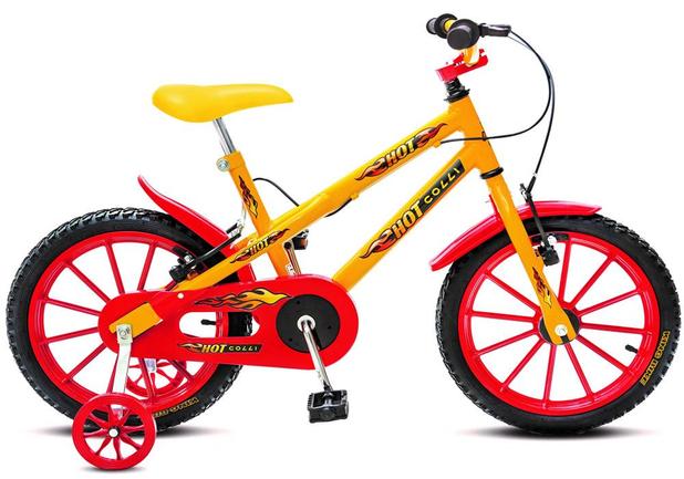 Bicicleta Infantil Colli MTB Hot Aro 16 Amarelo Masculino - 102.01D Menor preço em Bicicleta Infantil Colli MTB Hot Aro 16 Amarelo Masculino - 102.01D