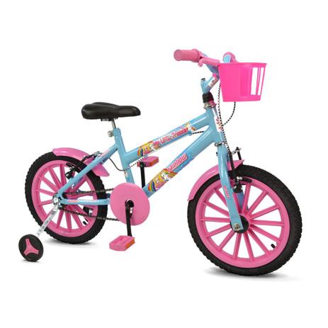 Bicicleta Infantil Feminina My Little Friends Rainbow Bike Aro 16 Azul/Rosa é boa?