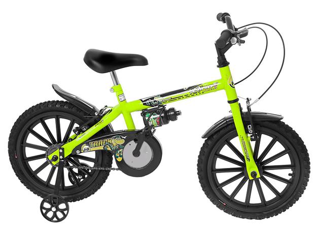 Bicicleta Infantil Track Bikes Dino Neon Aro 16 - Freio V-Brake