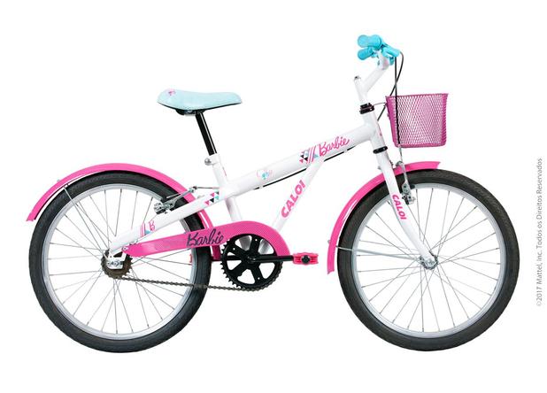 Bicicleta Infanto Juvenil Caloi Barbie Aro 20 Branca Menor preço em Bicicleta Infanto Juvenil Caloi Barbie Aro 20 Branca