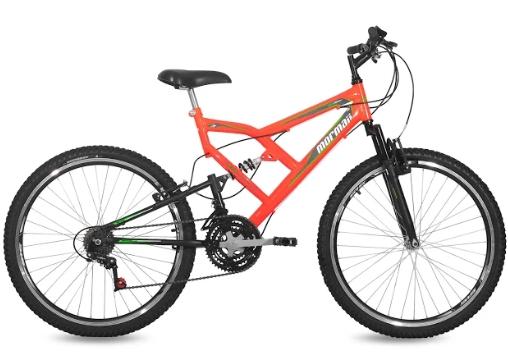 Bicicleta Mormaii Aro 26 Full Susp Big Rider 21V C18 2012063 Menor preço em Bicicleta Mormaii Aro 26 Full Susp Big Rider 21V C18 2012063