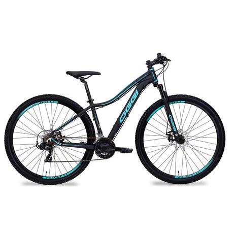 Bicicleta mtb feminina oggi float sport 2018 preto e azul Menor preço em Bicicleta mtb feminina oggi float sport 2018 preto e azul