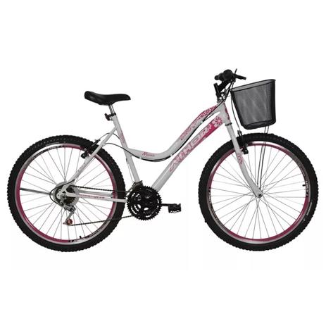 Bicicleta musa aro 26 feminina 18v com cesta athor cd Menor preço em Bicicleta musa aro 26 feminina 18v com cesta athor cd
