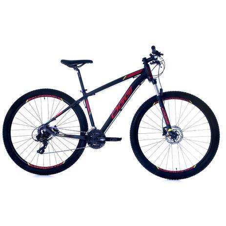 Bicicleta oggi hacker hds aro 29 24v 2019 - preto e vermelho Menor preço em Bicicleta oggi hacker hds aro 29 24v 2019 - preto e vermelho