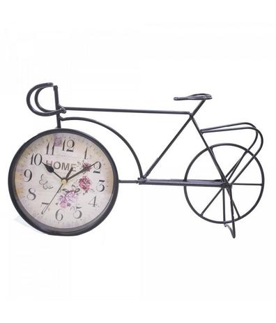 Menor preço em Bicicleta Preto Relógio 38cm - Produtos infinity presentes