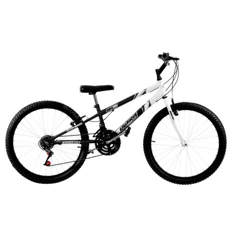 Bicicleta Rebaixada Aro 26 18 Marchas Preta Fosco E Branca Pro Tork Ultra - Ultra bikes Menor preço em Bicicleta Rebaixada Aro 26 18 Marchas Preta Fosco E Branca Pro Tork Ultra - Ultra bikes
