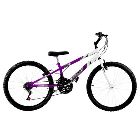 Bicicleta Rebaixada Aro 26 Bicolor Lilás E Branca Pro Tork Ultra - Ultra bikes Menor preço em Bicicleta Rebaixada Aro 26 Bicolor Lilás E Branca Pro Tork Ultra - Ultra bikes