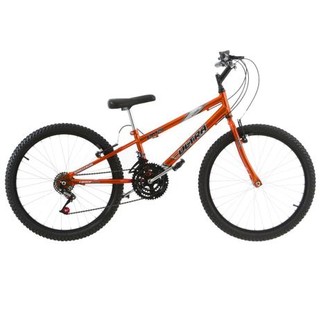 Bicicleta Rebaixada Ultra Bikes Chrome Line Aro 24 18 Marchas Laranja Menor preço em Bicicleta Rebaixada Ultra Bikes Chrome Line Aro 24 18 Marchas Laranja