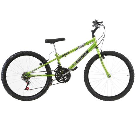 Bicicleta Rebaixada Ultra Bikes Chrome Line Aro 24 18 Marchas Verde Menor preço em Bicicleta Rebaixada Ultra Bikes Chrome Line Aro 24 18 Marchas Verde
