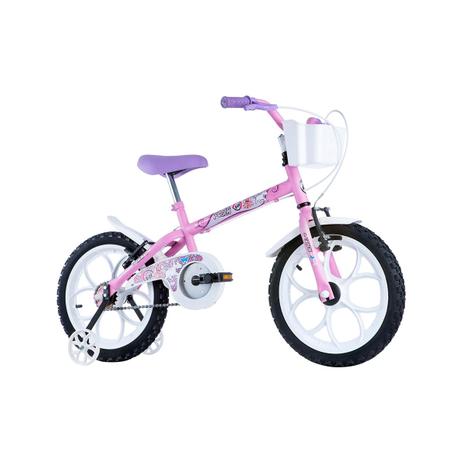 Bicicleta Track Bikes Aro 16 Pinky Menor preço em Bicicleta Track Bikes Aro 16 Pinky