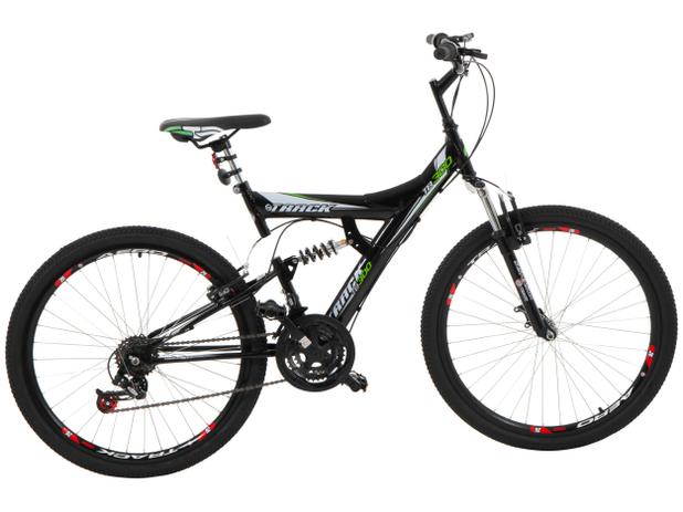 Bicicleta Track & Bikes TB 300 Aro 26 18 Marchas - Dupla Suspensão Quadro de Aço Freio V-Brake