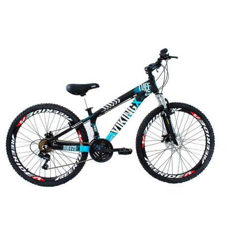 Bicicleta X TUFF25 Freeride Aro 26 Preto Azul 21v - Viking é boa?
