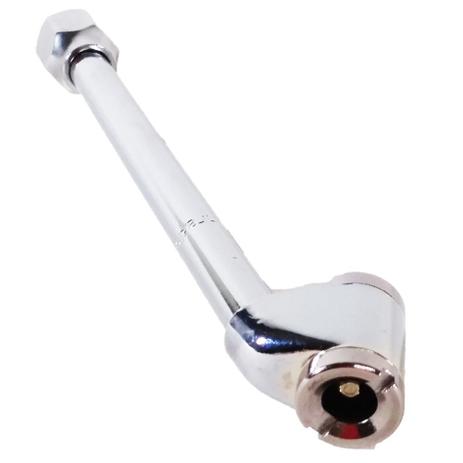 Bico de Encher Pneu Duplo Encaixe 1/4 15cm - Schrader Menor preço em Bico de Encher Pneu Duplo Encaixe 1/4 15cm - Schrader