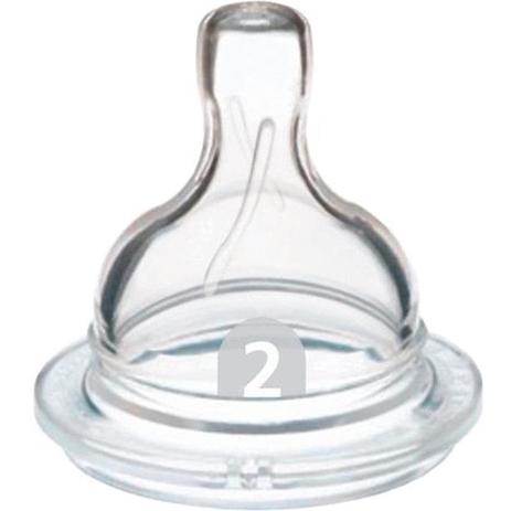Bico de Mamadeira Classic Silicone 1m+ 2 Un. - Avent Menor preço em Bico de Mamadeira Classic Silicone 1m+ 2 Un. - Avent