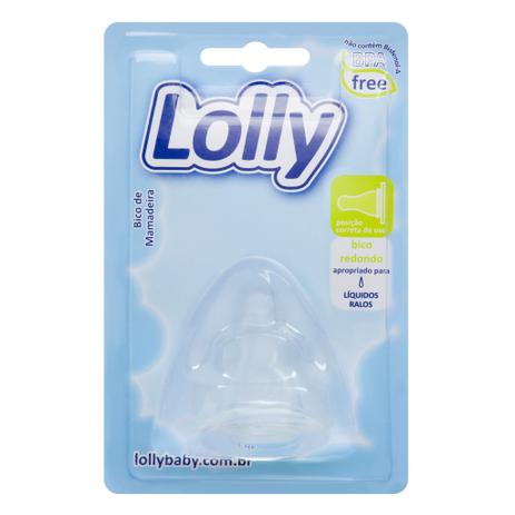 Bico de Mamadeira em Silicone R para líquidos ralos e mamadeiras de gargalo estreito, certificado pelo INMETRO. - Lolly (LOLNI) Menor preço em Bico de Mamadeira em Silicone R para líquidos ralos e mamadeiras de gargalo estreito, certificado pelo INMETRO. - Lolly (LOLNI)