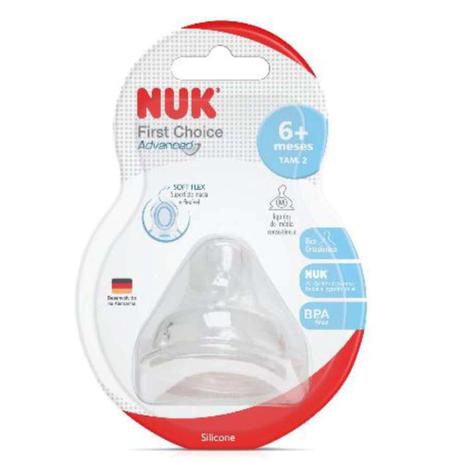 Bico de Silicone Nuk Advanced FC Líquido Média Consistência Tamanho 2 - Transparente Menor preço em Bico de Silicone Nuk Advanced FC Líquido Média Consistência Tamanho 2 - Transparente