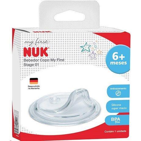 Bico de Silicone para Copo de Treinamento 6+ Meses MY FIRST NUK PA750587-UB Menor preço em Bico de Silicone para Copo de Treinamento 6+ Meses MY FIRST NUK PA750587-UB