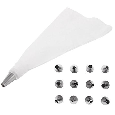 Bico Decorador Para Bolo Confeiteiro Inox Kit Com 12 Bicos - Art house Menor preço em Bico Decorador Para Bolo Confeiteiro Inox Kit Com 12 Bicos - Art house