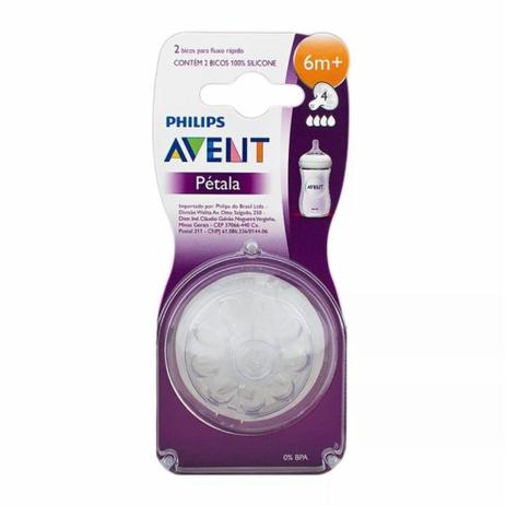 Bico Mamadeira Avent Pétala nº4 - 6m+ Menor preço em Bico Mamadeira Avent Pétala nº4 - 6m+