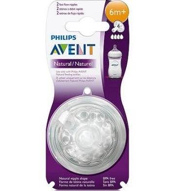 Bico Mamadeira Philips Avent Petala 6m+ 2uni No. 4 Anti-Colica Menor preço em Bico Mamadeira Philips Avent Petala 6m+ 2uni No. 4 Anti-Colica