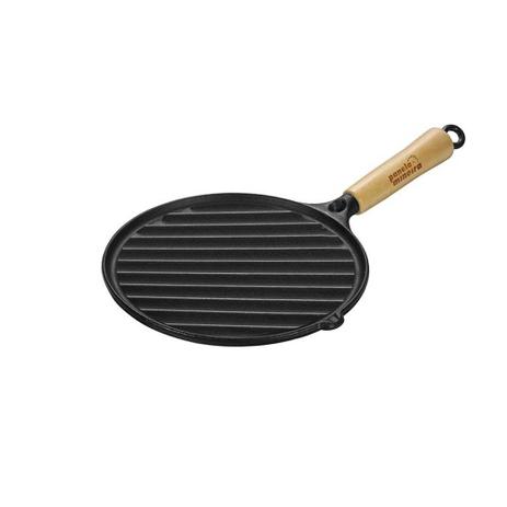Bifeteira Estriada Redondo 22cm de Ferro Fundido - Panela Mineira - Panelamineira Menor preço em Bifeteira Estriada Redondo 22cm de Ferro Fundido - Panela Mineira - Panelamineira