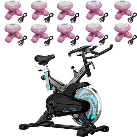 Bike Spinning ONeal TP1000 Semi Profissional + 10 Mini Massageadores Corporal Rosa Menor preço em Bike Spinning ONeal TP1000 Semi Profissional + 10 Mini Massageadores Corporal Rosa