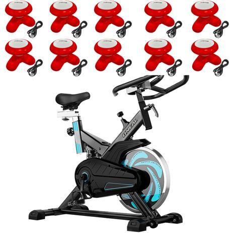 Bike Spinning ONeal TP1000 Semi Profissional + 10 Mini Massageadores Corporal Vermelho Menor preço em Bike Spinning ONeal TP1000 Semi Profissional + 10 Mini Massageadores Corporal Vermelho