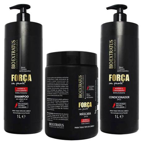 Bio Extratus Kit Força Com Pimenta Acelera Crescimento Litro Menor preço em Bio Extratus Kit Força Com Pimenta Acelera Crescimento Litro
