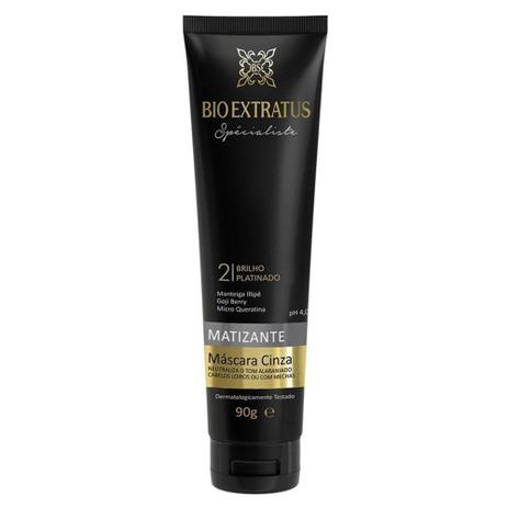 Bio extratus specialiste máscara matizante cinza 90g Menor preço em Bio extratus specialiste máscara matizante cinza 90g