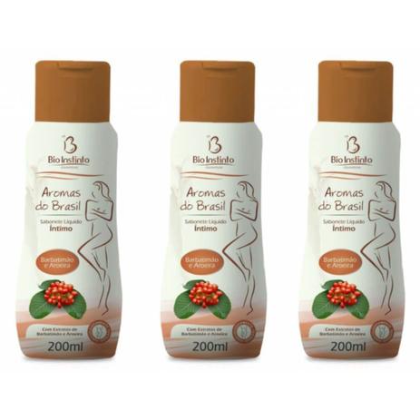 Bio Instinto Barbatimão Aroeira Sabonete Íntimo 200ml (Kit C/03) Menor preço em Bio Instinto Barbatimão Aroeira Sabonete Íntimo 200ml (Kit C/03)