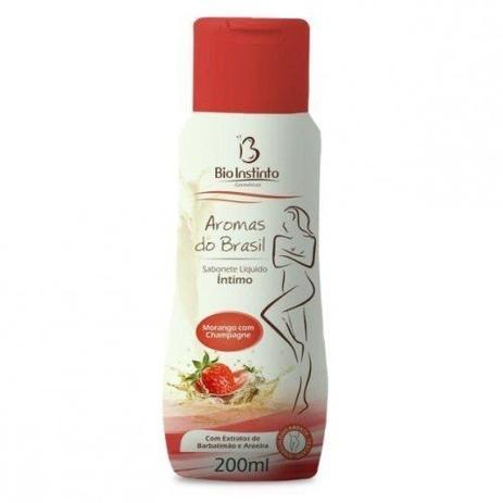 Bio Instinto Morango C/Champagne Sabonete Íntimo 200ml (Kit C/12) Menor preço em Bio Instinto Morango C/Champagne Sabonete Íntimo 200ml (Kit C/12)