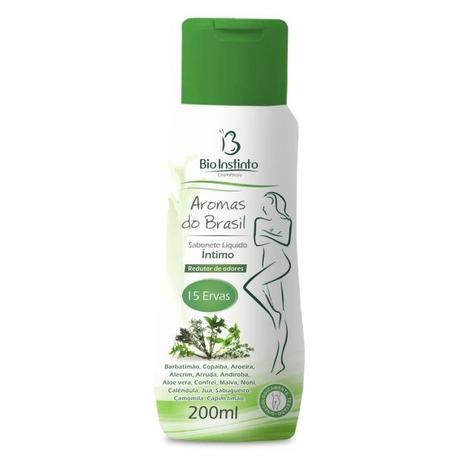 Bio Instinto Sabonete Íntimo 15 Ervas 200ml Menor preço em Bio Instinto Sabonete Íntimo 15 Ervas 200ml