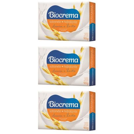 Biocrema Aveia E Leite Sabonete 90g (Kit C/03) Menor preço em Biocrema Aveia E Leite Sabonete 90g (Kit C/03)