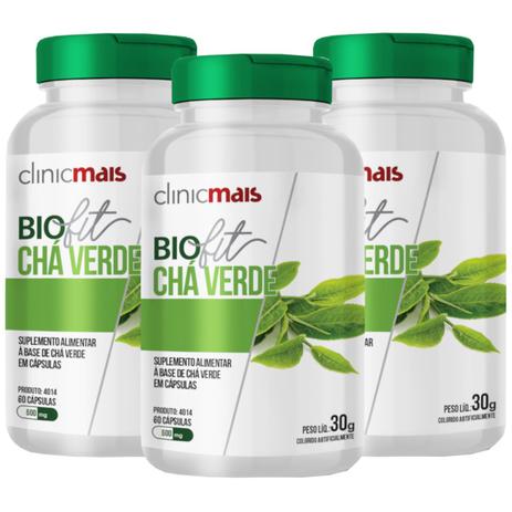 Biofit Chá Verde 60 cápsulas de 500mg Kit com 3 - Chá mais Menor preço em Biofit Chá Verde 60 cápsulas de 500mg Kit com 3 - Chá mais