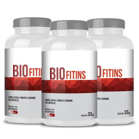 Biofitins Limão Canela Pimenta Gengibre Kit com 3 frascos - Chá mais Menor preço em Biofitins Limão Canela Pimenta Gengibre Kit com 3 frascos - Chá mais