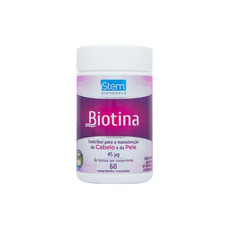 Biotina (Vitamina B7) - 60 comprimidos - Stem pharmaceutical Menor preço em Biotina (Vitamina B7) - 60 comprimidos - Stem pharmaceutical