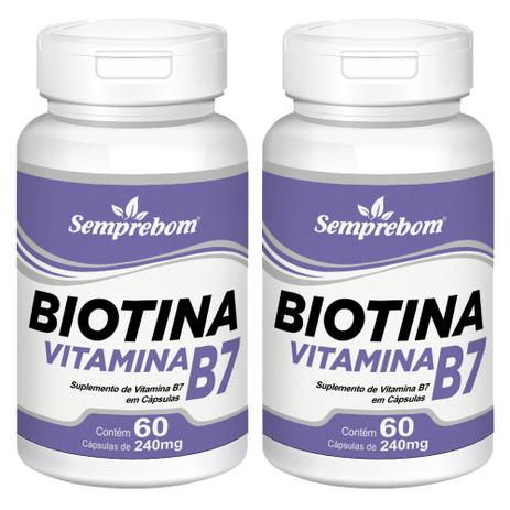 Biotina Vitamina B7 Semprebom  120 Cap. de 240 mg é boa?