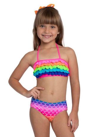 Biquíni Arco Iris Rafa Siri Kids Moda Praia Infantil - Biquíni Infantil -  Magazine Luiza