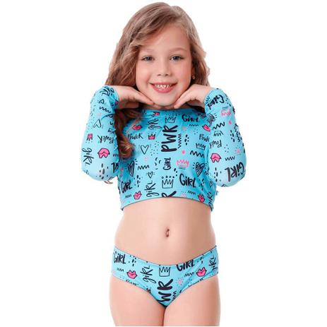 roupa de banho infantil manga longa
