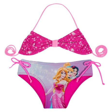 Biquíni Infantil - Disney - Princesas - Rosa - Tip Top Menor preço em Biquíni Infantil - Disney - Princesas - Rosa - Tip Top