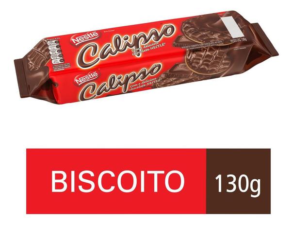 Biscoito Calipso Coberto Chocolate 130g Menor preço em Biscoito Calipso Coberto Chocolate 130g