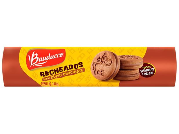 Biscoito Chocolate Recheados Bauducco 140g Menor preço em Biscoito Chocolate Recheados Bauducco 140g