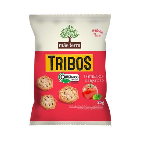 Biscoito Orgânico Tribos Tomate e Manjericão Mãe Terra 25g Menor preço em Biscoito Orgânico Tribos Tomate e Manjericão Mãe Terra 25g