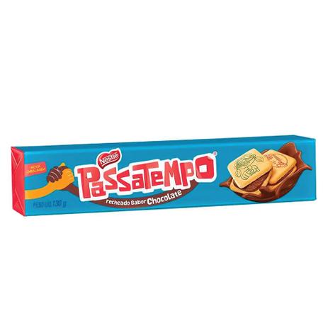 Biscoito Passatempo Recheado Chocolate 130g - Nestlé Menor preço em Biscoito Passatempo Recheado Chocolate 130g - Nestlé