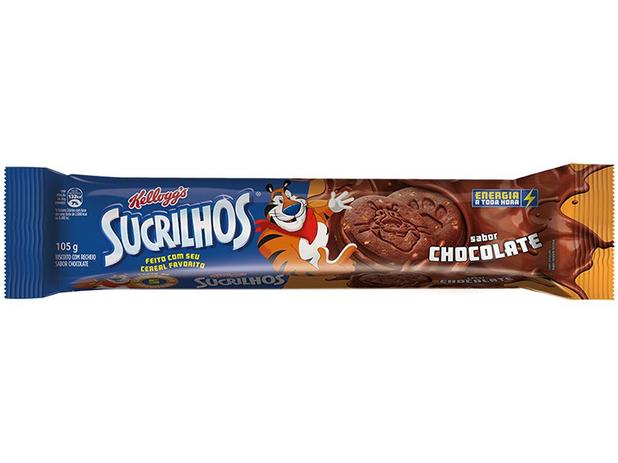 Biscoito Recheado Chocolate Sucrilhos Kelloggs - 105g Menor preço em Biscoito Recheado Chocolate Sucrilhos Kelloggs - 105g