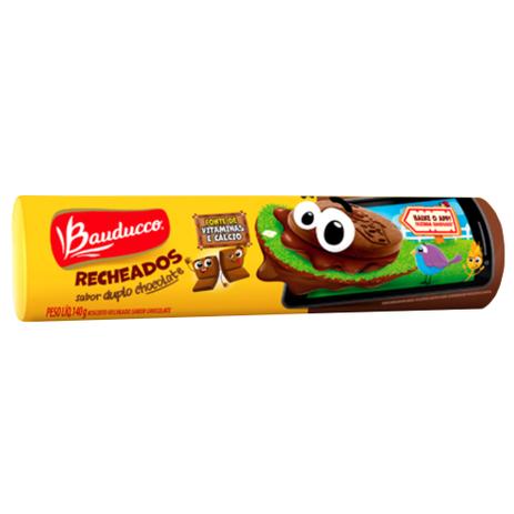 Biscoito Recheado Gulosos Duplo Chocolate 140g - Bauducco Menor preço em Biscoito Recheado Gulosos Duplo Chocolate 140g - Bauducco