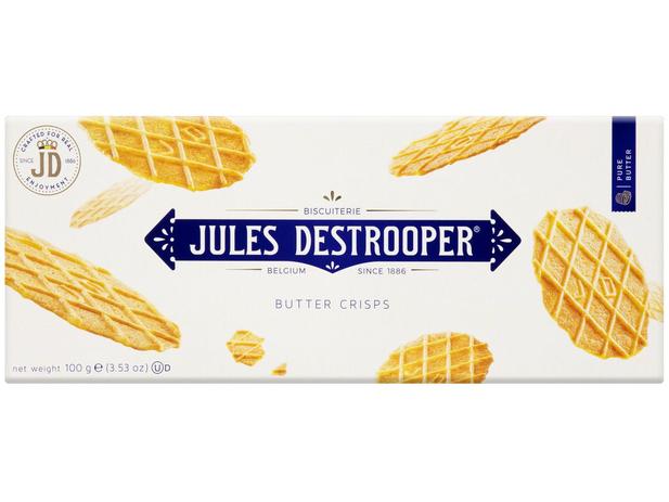 Biscoito sem Recheio Original Butter Crisps - Jules Destrooper 100g Menor preço em Biscoito sem Recheio Original Butter Crisps - Jules Destrooper 100g