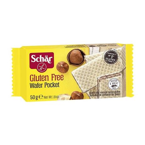 Biscoito tipo wafer com recheio de cacau sem glúten 50g - Schar Menor preço em Biscoito tipo wafer com recheio de cacau sem glúten 50g - Schar
