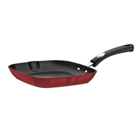 Bistequeira Alumínio Antiaderente 24cm Mônaco Tramontina Vermelho/Preto Menor preço em Bistequeira Alumínio Antiaderente 24cm Mônaco Tramontina Vermelho/Preto